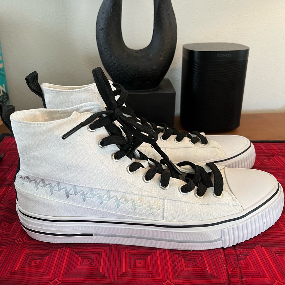 Karl Lagerfeld White High-Top Sneakers